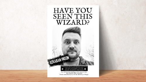 Jópofa WANTED körözési plakát az ünnepeltről akár videóval 8