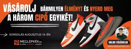 “Vásárolj bármilyen élményt a Meglepkéken és NYERD meg a 3 különleges cipő egyikét a BalázsKicks-től”-elnevezésű nyereményjáték részvételi feltételei és szabályzata