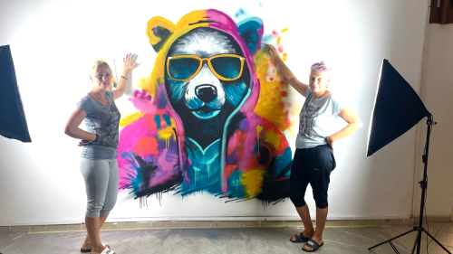 Festékszórós kaland Anyával! - Graffiti Workshop Budapesten 1