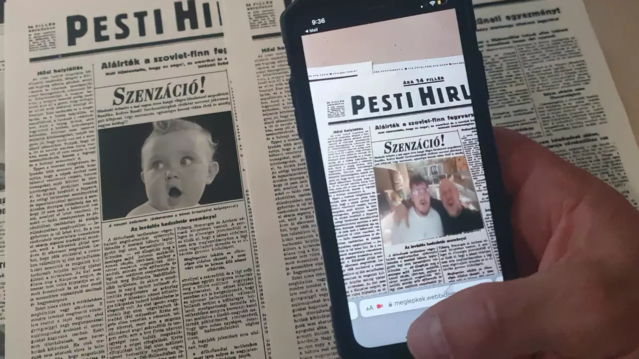 Születésnapi újság videós köszöntővel/elindul a videó a cikkre nézve fő kép