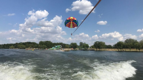 Páros Víziejtőernyőzés a Tisza tavon 3