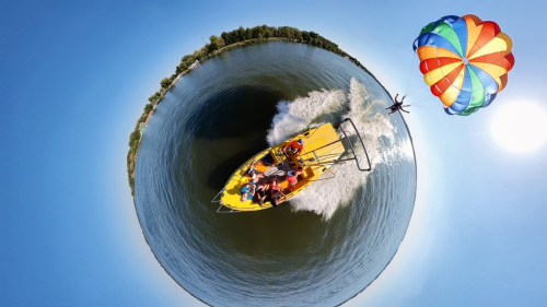 Páros Víziejtőernyőzés a Tisza tavon 9
