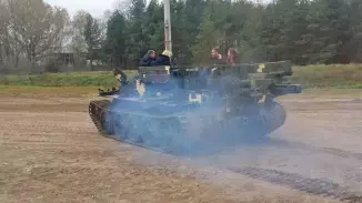 Tankrodeózás Gyálon VT-55 harckocsin a BIKÁN